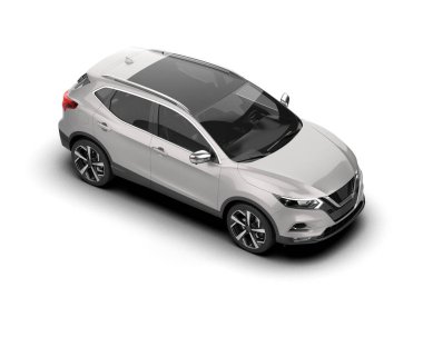 Araba arka planda izole. 3d oluşturma -