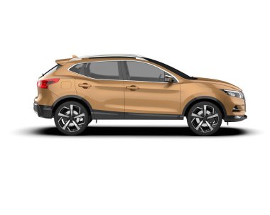 Beyaz arkaplandaki araba