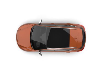 beyaz arkaplanda modern araba