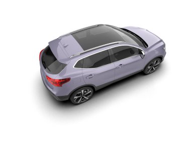 Beyaz arkaplandaki araba