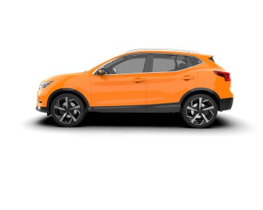 beyaz arkaplandaki araba