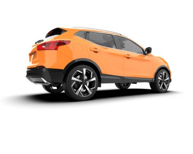 siyah SUV - Turuncu renk