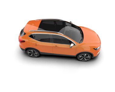 turuncu spor araba - ön manzara