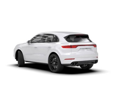 Lüks modern araba, sedan. 3d illüstrasyon.