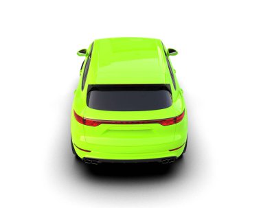 modern yeşil spor araba