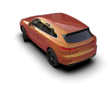 Arka planda modern lüks araba. 3d oluşturma