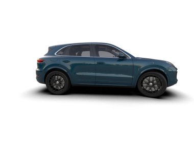 mavi modern lüks araba