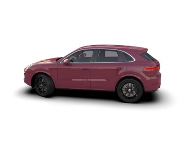 beyaz arka planda modern lüks araba.