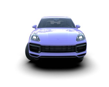 modern mor araba - ön görünüm