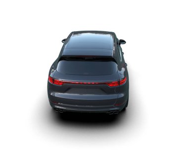 Beyaz arka planda izole edilmiş modern şehir - 3 boyutlu görüntüleme