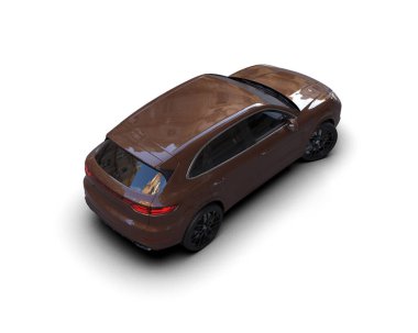 Beyaz arka planda izole edilmiş bir markanın 3 boyutlu resmi