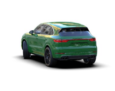 lüks yeşil modern araba - arka plan