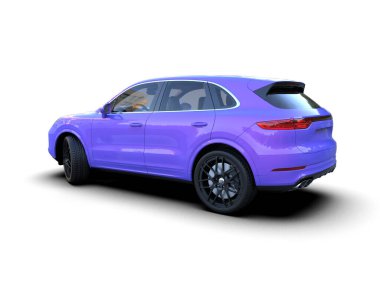 Mavi modern cip beyazdan izole edilmiş. 3d oluşturma