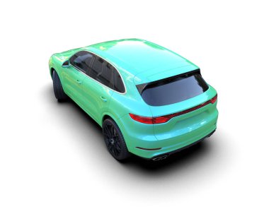 modern yeşil araba - arka plan