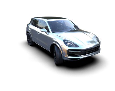 Bir spor arabanın 3 boyutlu canlandırması