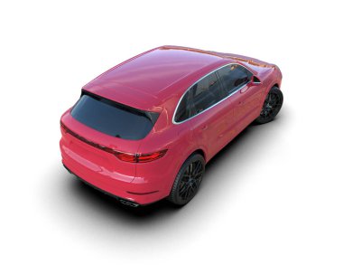 kırmızı modern araba - arka plan