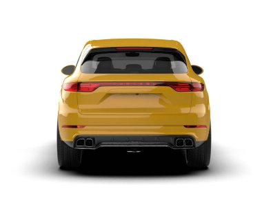 modern araba beyaz arka planda.