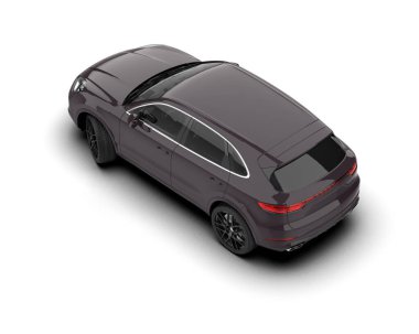 modern otomobil arka planda 3 boyutlu görüntüleme