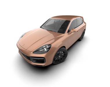 3 boyutlu bir araba.