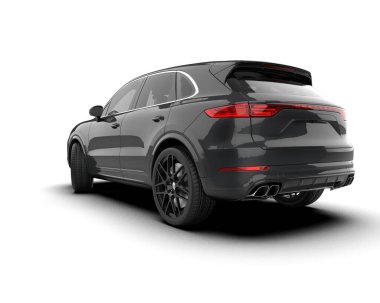 modern lüks SUV karanlık bir arka planda