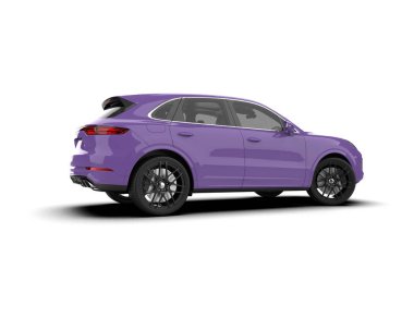 modern araba kırpma yolu olan beyaz üzerine izole edilmiş ve tasarımın ve dekorasyonun için gölge yok.