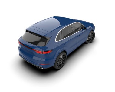 3 boyutlu lüks bir araba.