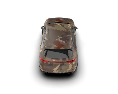 modern otomobil arka planda izole edildi