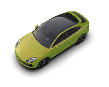 modern yeşil şehir arabası