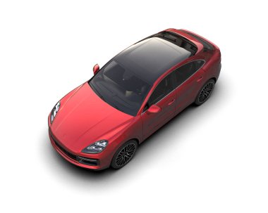 Daha az genel bir konsept arabanın 3 boyutlu çizimi