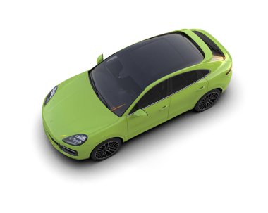 yeşil modern araba - arka plan