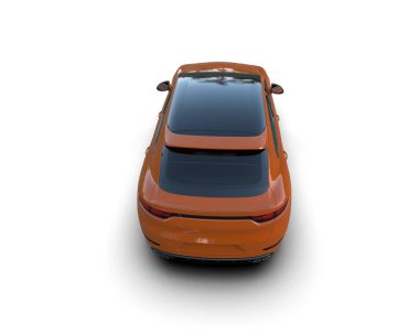 beyaz arkaplanda modern araba