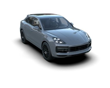 kırpma yolu ile beyaz arkaplanda izole araba