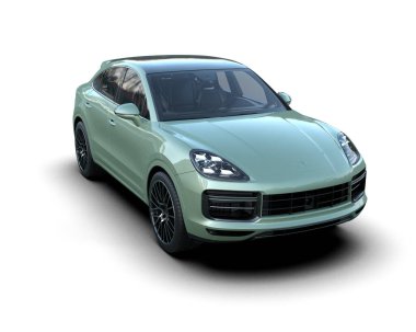 yeşil modern lüks araba