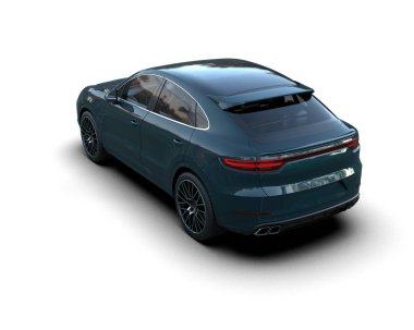 modern siyah araba izole