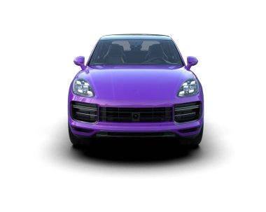 Modern bir spor arabanın 3 boyutlu resmi