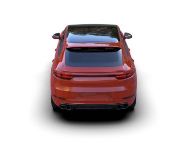 modern otomobil arka planda izole edildi