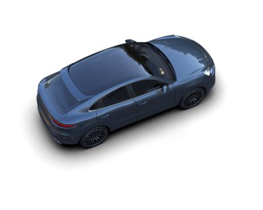 3 boyutlu lüks bir araba.