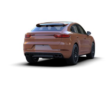 modern lüks araba arka planda izole