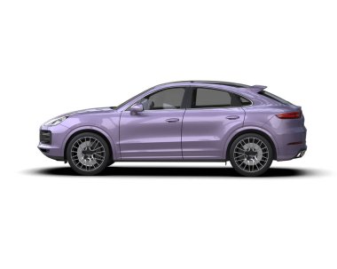 Mor lüks araba - arka taraf