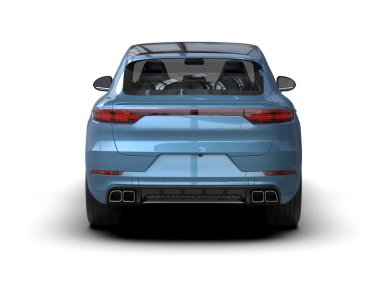 mavi modern SUV - ön görünüm