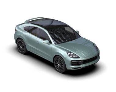 Stüdyo ortamında daha az genel bir konsept arabanın 3 boyutlu çizimi