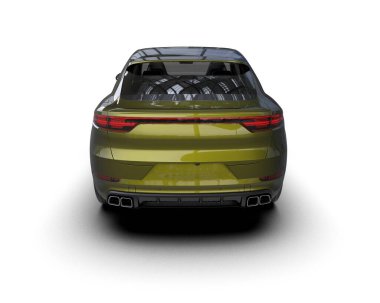 modern şehir - beyaz arka planda araba