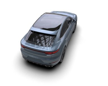 Stüdyo ortamında 3 boyutlu markasız bir pikap araba.