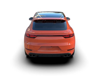 Lüks modern spor araba - arka manzara