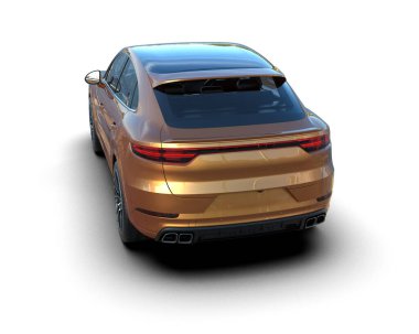 modern araba - 3D illüstrasyon