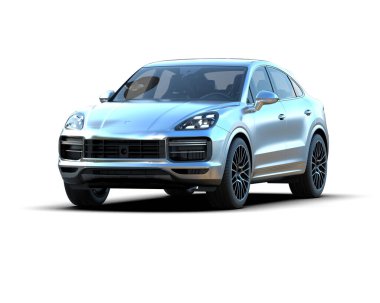 Bir spor arabanın 3 boyutlu canlandırması