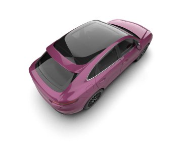 araba beyaz arkaplanda izole edildi