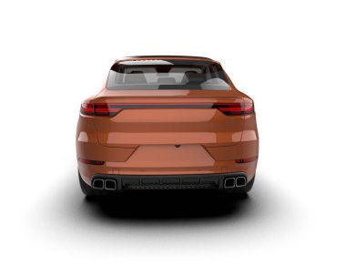 modern araba beyaz arka planda izole edilmiş