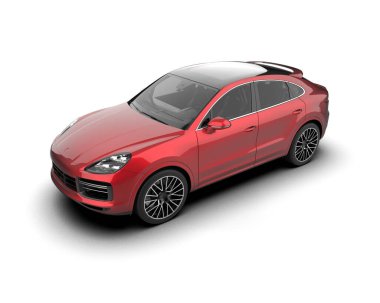 Modern kırmızı spor araba