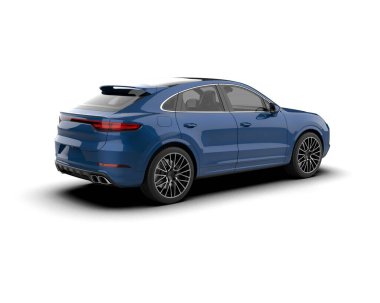 Araba izole. 3D görüntüleme. 3d illüstrasyon